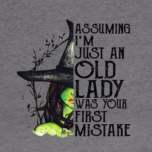 Witch Assuming I'm just an Old Lady was your first mistake , Halloween costume by cobiepacior